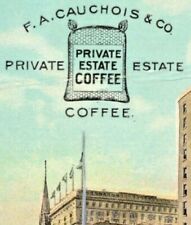 c1910 Private Estate Coffee, The Wolcott hotel, NYC, horse buggies wagons picture