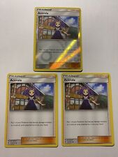 Pokemon Trading Card - Burning Shadows - 3x Acerola 112/147 (1x reverse holo) picture