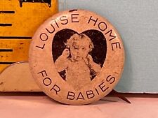 Vintage Louise Home for Babies, Green Duck Chicago Pinback. picture
