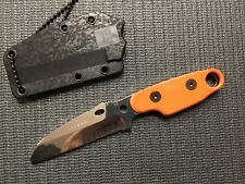 Fox Knives Compso Fixed Blade Knife Neck FX-303OR N690Co Stainless Orange G10 picture
