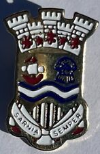 Sarnia Semper Lapel Hat Pin 3 Castle Towers Ontario Canadian Provence Crest picture