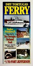 2000s Dry Tortugas Park Ferry Ft Jefferson FL Key West Vintage Travel Brochure picture