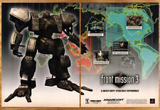 Front Mission 3 Squaresoft PS RPG - 2 Page Video Game Print Ads Poster Art 2000 picture