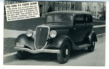 1934 Adv Postcard '34 Ford V-8 Tuder Sedan Callao MO picture