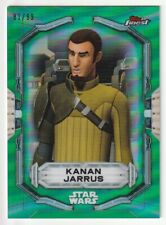 2022 Topps Finest Star Wars Green Refractor 81/99 Kanan Jarrus #55 picture