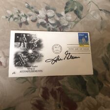 JOHN GLENN Signed US Space Accomplishments 1981  First Day Cover - Authentic JSA picture