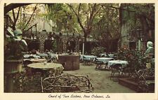 New Orleans LA Louisiana, Court of Two Sisters Restaurant Patio Vintage Postcard picture