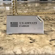 US Air ways metal cargo Tag - new old stock / vintage picture