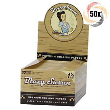 Full Box 50x Packs Blazy Susan Rolling Papers 1 1/4 | 50 Per Pack | + 2 Tubes picture