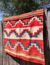 Antique Navajo Rug Blanket Serape Native American Indian Weaving 61x41 1890 picture