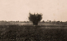 WWI World War Great War RPPC Postcard c.1914 Heavy Grenade Explosion picture