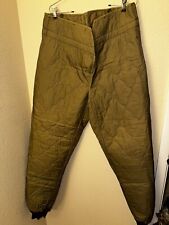Ozkn Prešov Czech Military Pants Liner Green Quilted Insulated Jogger Winter picture