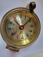 Vintage Ship's Time Plastimo Nautical Brass Clock, Quartz, Battery Powered Works picture