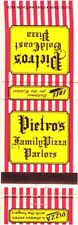 Pietro's Family Pizza Parlors Pietro's Gold Coast Pizza Vintage Matchbook Cover picture