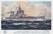 Postcard Ship HMS Howe Battleship King George V Class picture