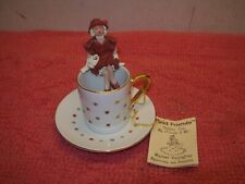 Porcelain Coffee Cup & Lady  -1997 Band Creations Best Friends Madame Sassafras picture