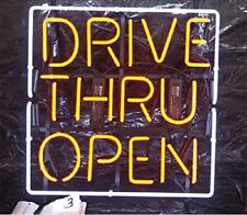 Drive Thru Open Bar Neon Light Sign 20