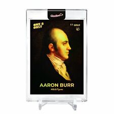AARON BURR 1802 Portrait Card 2023 GleeBeeCo #AN18-G Encased Holo GOLD 1/1 picture