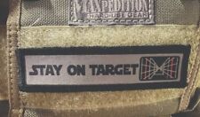 1x4 Stay on Target Star Wars Morale Patch Tactical Military Army picture
