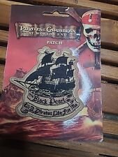 Pirates Of The Caribbean At Worlds End Clothing Patch Black Pearl Ship picture