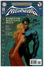 Nightwing Annual #1 NM Signed w/COA by Greg Land 1997 DC Comics picture
