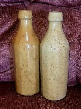 Antique 12 Sided Early Stoneware SARSAPARILLA 20% alcohol Beer Bottles.  picture