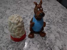 Vintage Scooby Doo dog bones bowl Warner Bros salt pepper shakers set picture