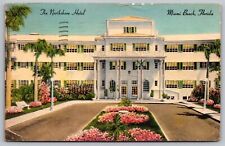 Miami Beach Florida Northshore Hotel Front View DB Cancel WOB Postcard picture
