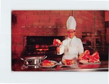 Postcard George Diamond  Charcoal Broiled Steaks USA picture