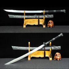 Chinese Kung Fu Sword Broadsword Sharp 1095 Carbon Steel Blade Sabre War Knife picture