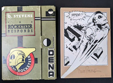 Dave Stevens Signed & Numbered 1985 Rocketeer Postcard Portfolio Set - #281/600 picture