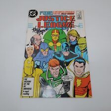 DC Comics Justice League #1 - 1987 Signed Keith Giffen Kevin Maguire Key Issue picture