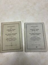 2 Seaboard World Airlines Union Agreement Booklets 1962 & 1976 picture