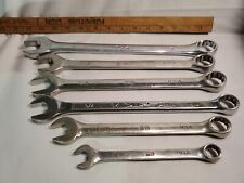 VTG Lot (6) USA MADE SAE Long Combination Wrenchs S-K SuperKrome, K-D, SKLICRAFT picture