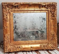 Antique Gold Gilded Mirrored Massive Picture Frame Extra Large  Ornate picture