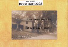 CT East Granby 1908-29 antique RPPC postcard TWO HOUSES & WOMAN OUTSIDE CONN picture