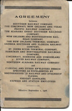 Vintage 1926 Southern Railway Agreement Booklet picture