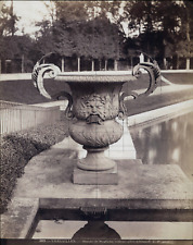 Louis Pamard, France, Versailles, Basin of Neptune, Bronze Lead Vase Vintage picture