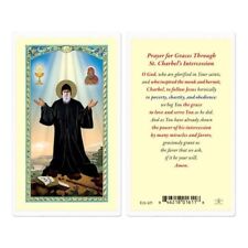 Prayer for Graces through Saint Charbel - Laminated  Holy Card E24-425 picture
