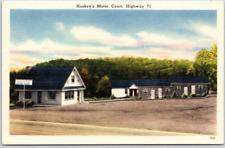 KNOXVILLE, TENN. ROADSIDE AMERICA POSTCARD Huskey's Motor Court, Early Motel picture