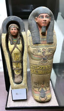 Ancient Egyptian Antiquities coffin with Statue Of Pharaonic mummy from Rare BC picture