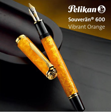 Pelikan Souveran Special Edition M600 Vibrant Orange 14K Fountain Pen NEW picture