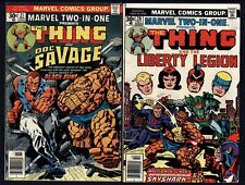 MARVEL comics 2-in-1 THING-Doc Savage-Liberty Legion 20, 21 details scanned picture