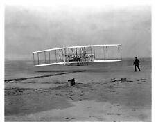 WRIGHT BROTHERS FIRST HEAVIER THAN AIR FLIGHTKITTY HAWK 1903 8X10 PHOTO picture
