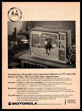 1966 Motorola Color TV X-11 Solid State Signal Sensor Polo Pony Vintage Print Ad picture