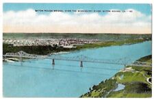 Baton Rouge Louisiana c1940's Mississippi River, Baton Rouge Bridge picture