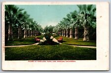 Palms at Eastlake Park Los Angeles California Posted Arroyo Grande  Postcard picture