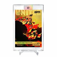 UNITED Fight for Freedom Card 2023 GleeBeeCo #UTFG-G Encased Holo GOLD 1/1 picture