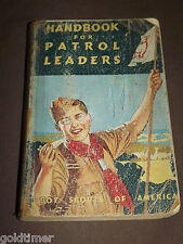 VINTAGE BSA BOY SCOUTS OF AMERICA BOOK 1959 HANDBOOK FOR PATROL LEADERS picture