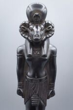 Unique Ancient Egyptian God khnum statue large solid stone made in egypt BC picture